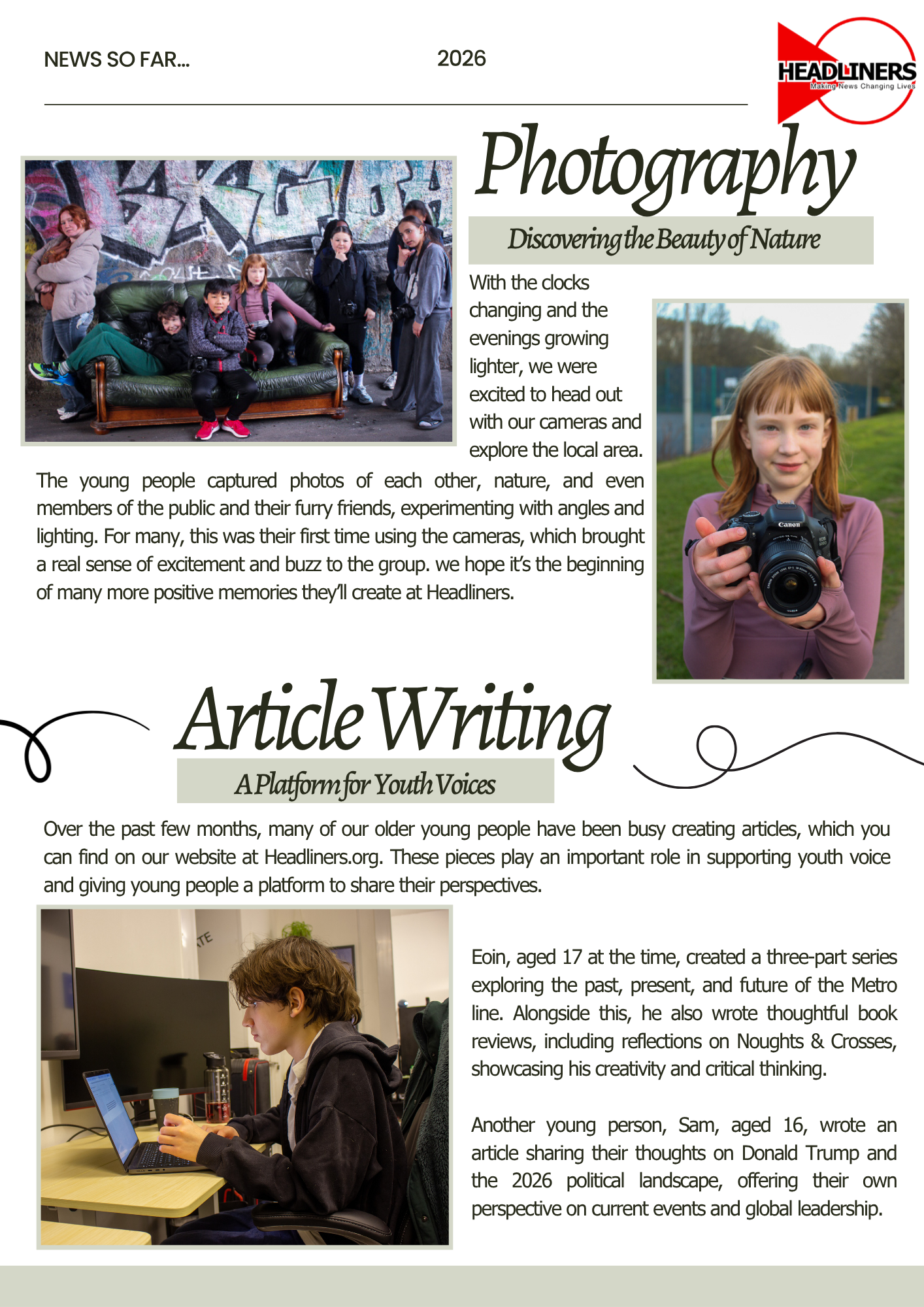2026 so far -A Headliner’s Magazine